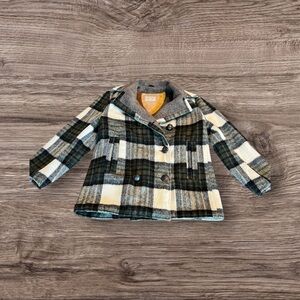 Vintage Women’s Pioneer Wear Albuquerque Plaid Western Coat Jacket Size 12